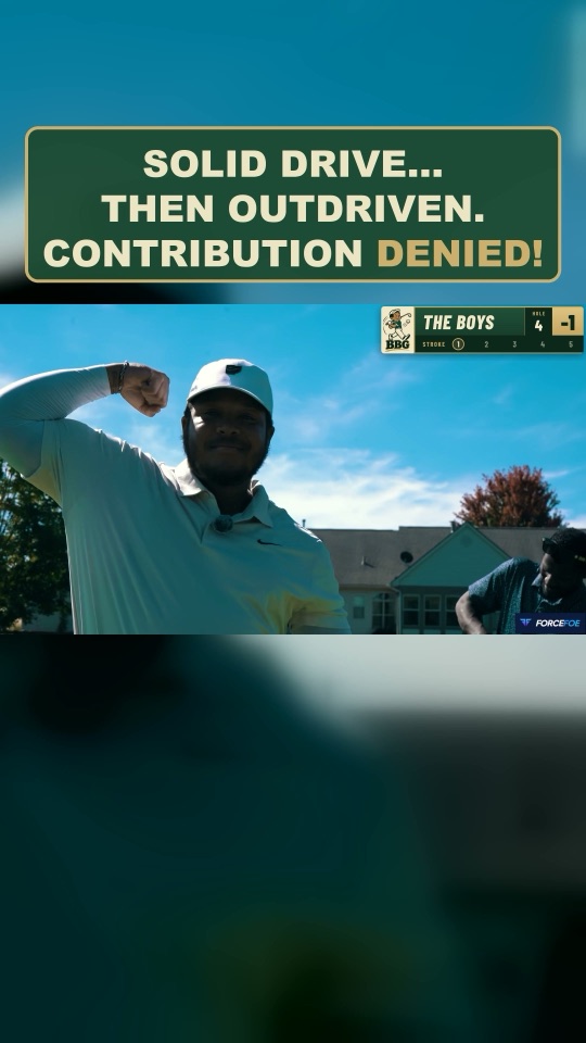 Solid Drive... Then Outdriven. Contribution Denied!
